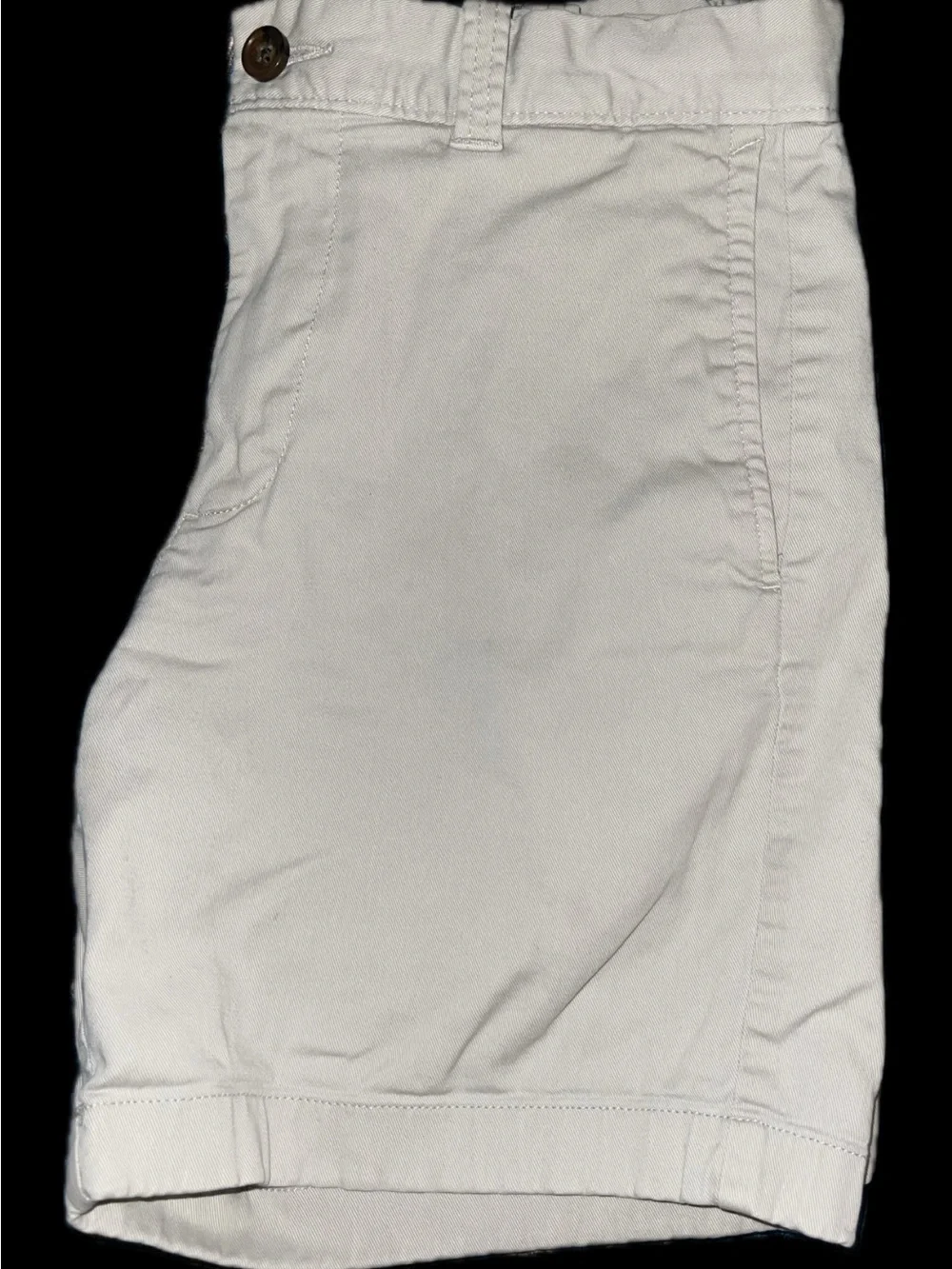 J. Crew Men's Cream Flat-Front Chino Shorts
